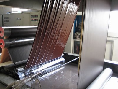 Impregnación y secado con melamina